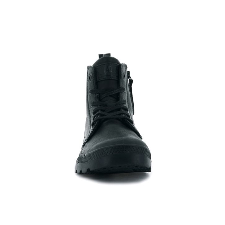 Bottes Palladium Pampa Zip Leather ESS Femme Noir | FR XTN320M